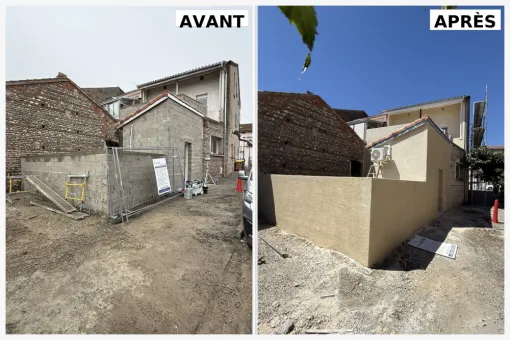 Ravalement de maison en crépis à Saverdun, Saverdun, TCD ISOLATION